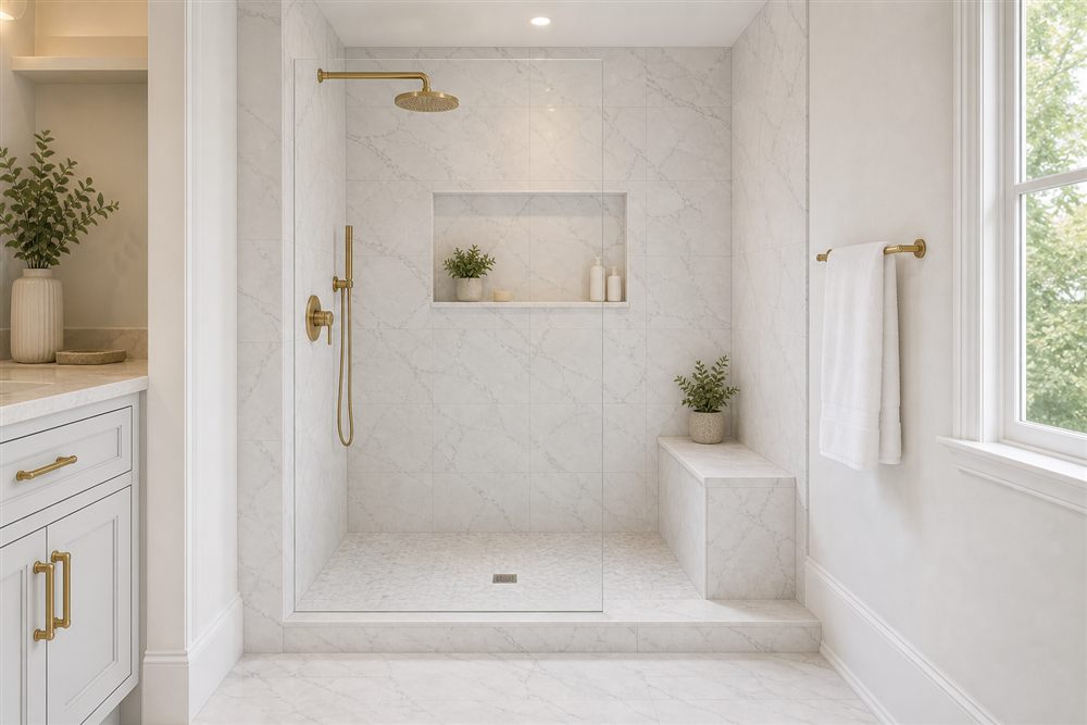 Tub to Walk In Shower Conversion